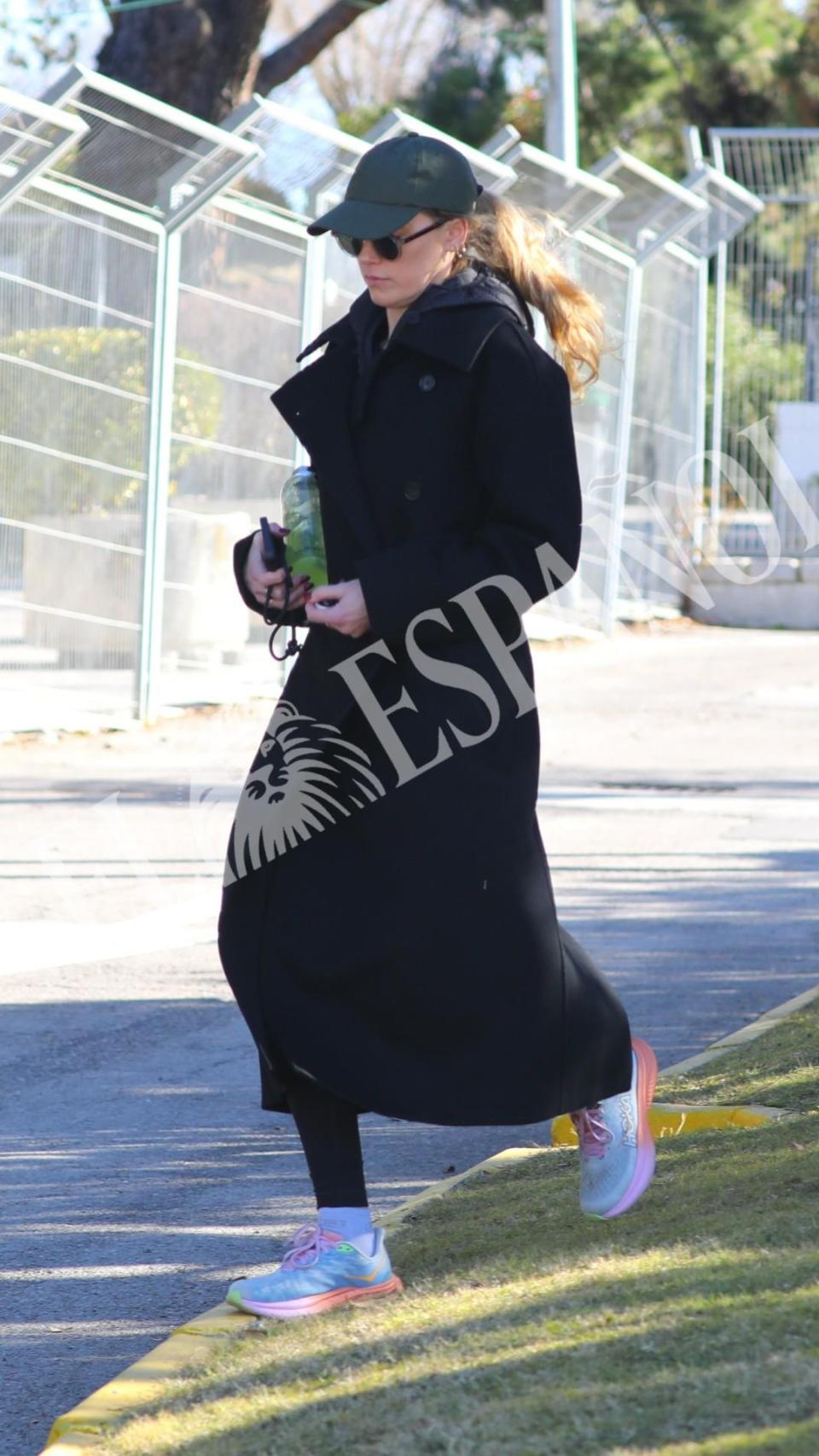 Amber, en las inmediaciones de la pista.