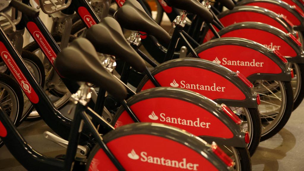Las bicicletas de alquiler que patrocina Santander en Reino Unido.