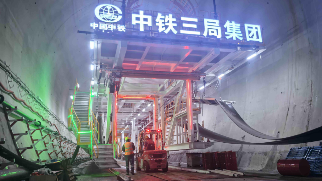 Parte trasera de la tuneladora Jianghan Ping'an