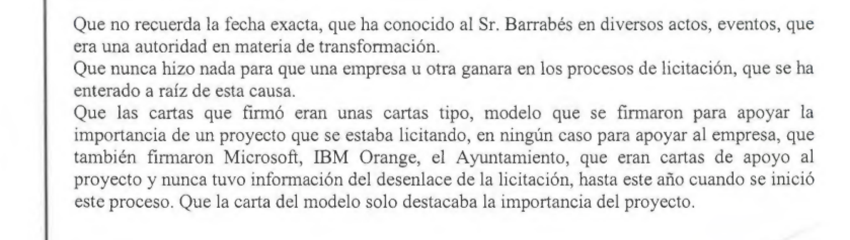 Transcripción de las respuestas de Begoña Gómez.