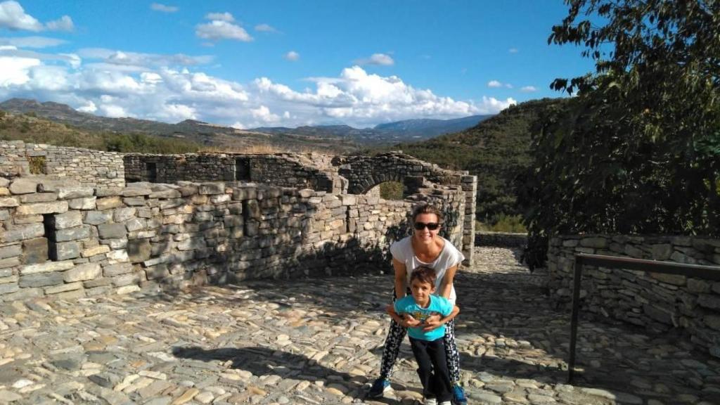 Una familia en Montañana.