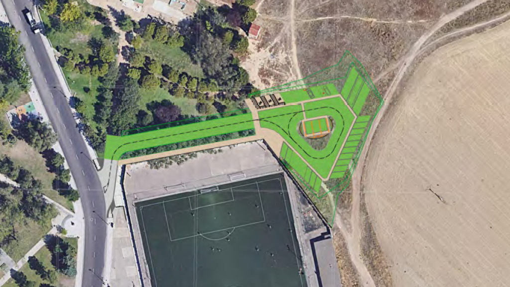 El aparcamiento disuasorio de la calle Cerro del Otero