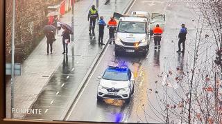 Imagen de la Policía Local trabajando en el lugar
