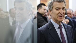 Alberto Núñez Feijóo, presidente del PP, en un acto con empresarios valencianos.