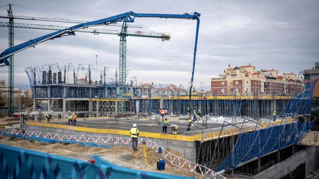 Imagen de los trabajos de construcción del campus de la Universidad Europea de Andalucía en Málaga.