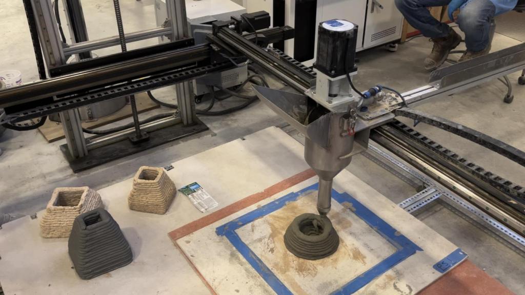 El hormigón flexible impreso en 3D