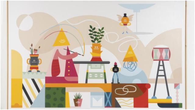 Obra de Héctor Francesch en la exposición.