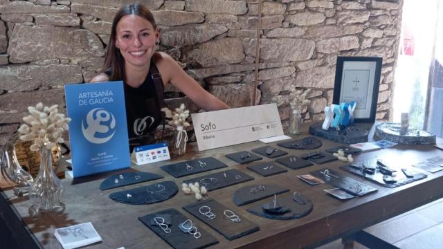 Sofía Rivas en la Feira de Agolada.