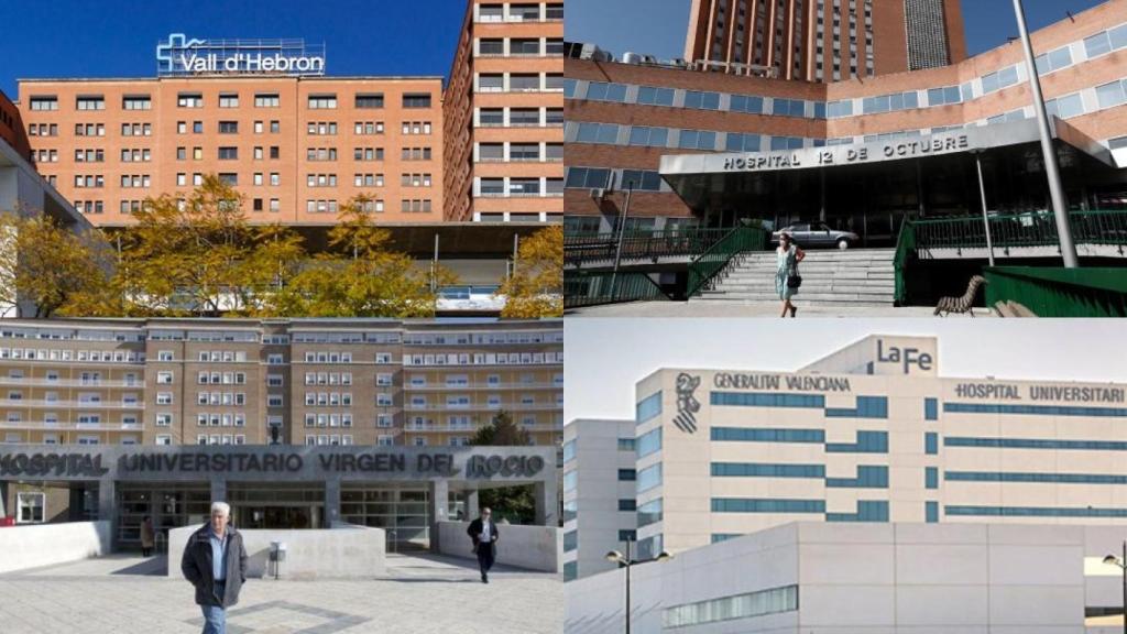 Los cuatro hospitales más negligentes por Comunidades Autónomas: El 12 de Octubre, el Virgen del Rocío, La Fe y el Vall d'Hebrón