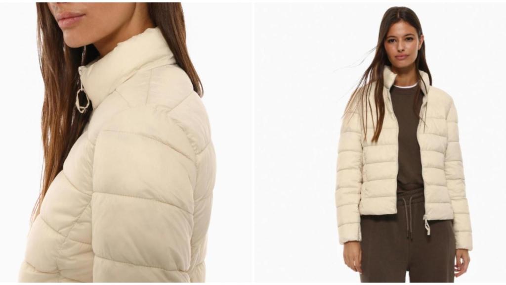 Cazadora básica acolchada ligera en color hielo. Ref.  5813/314/805