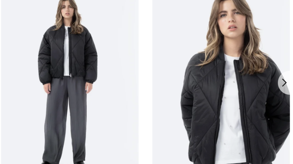 Chaqueta bomber acolchada.