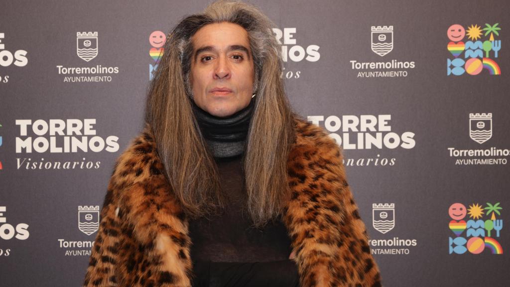 Mario Vaquerizo, posando ante los medios de comunicación, este pasado lunes, en Casa de América.