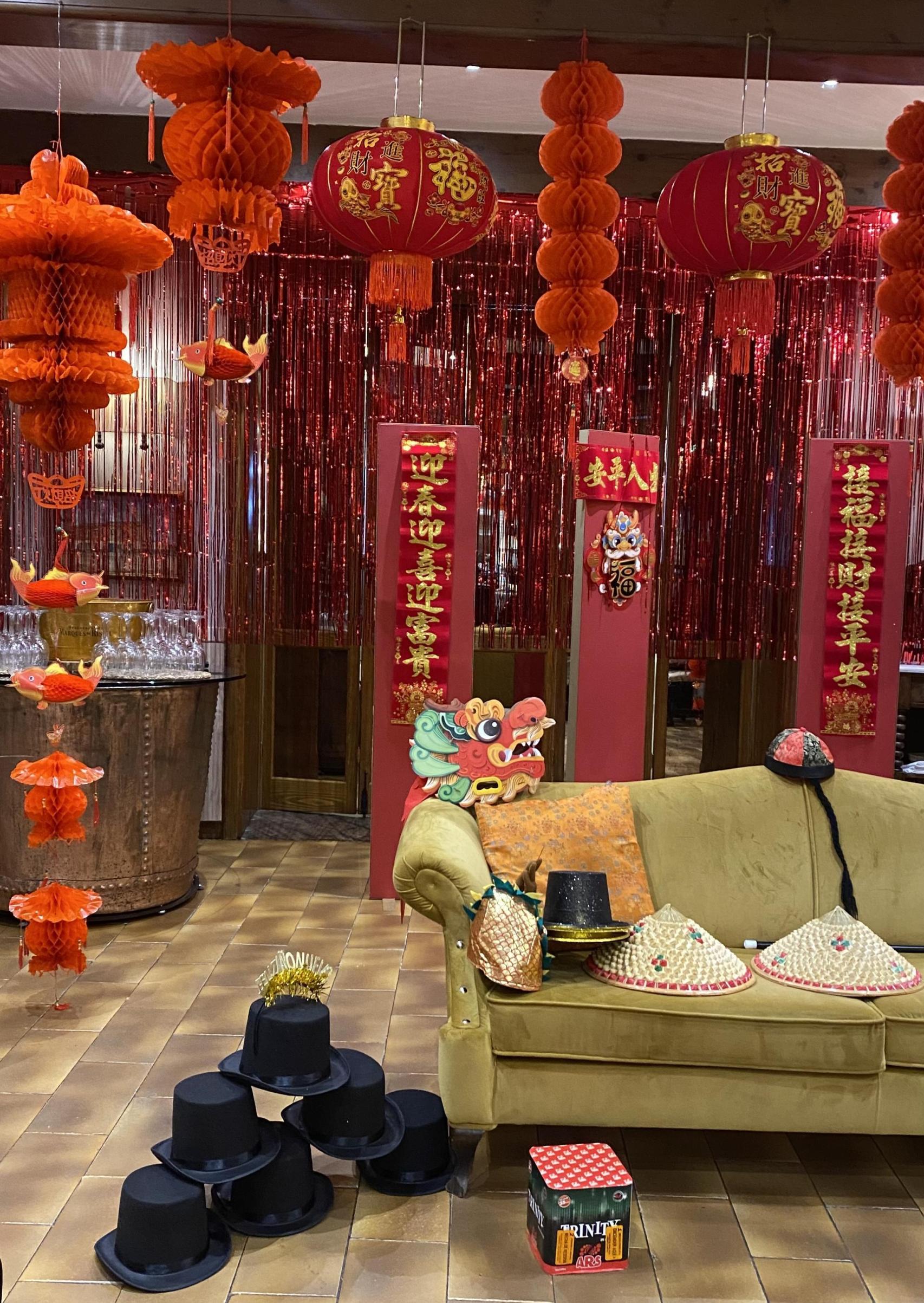 Decoración especial en Venta de Aires por el Año Nuevo Chino.