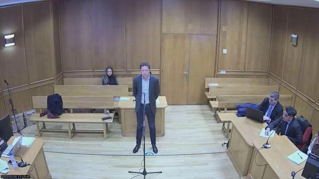 Íñigo Errejón durante su declaración ante el juez Adolfo Carretero, este lunes.
