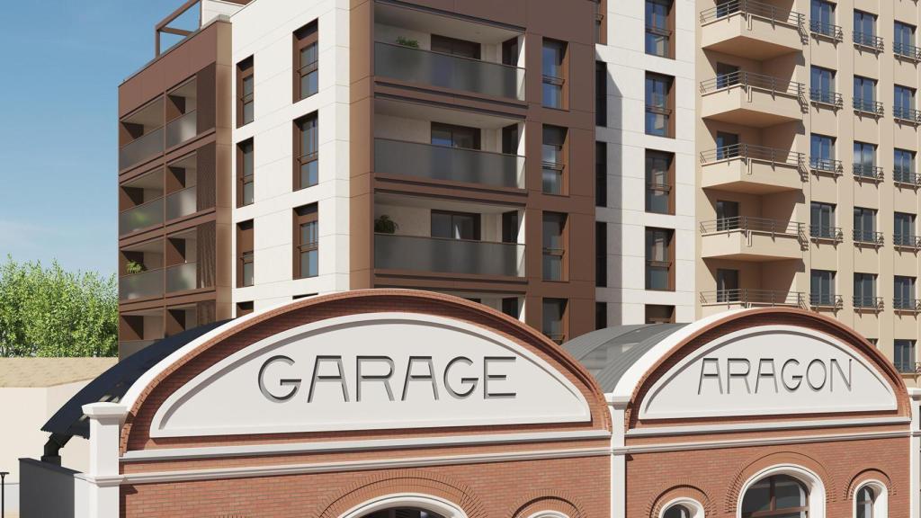 La fachada de los garajes se integrará en la estética del edificio nuevo.