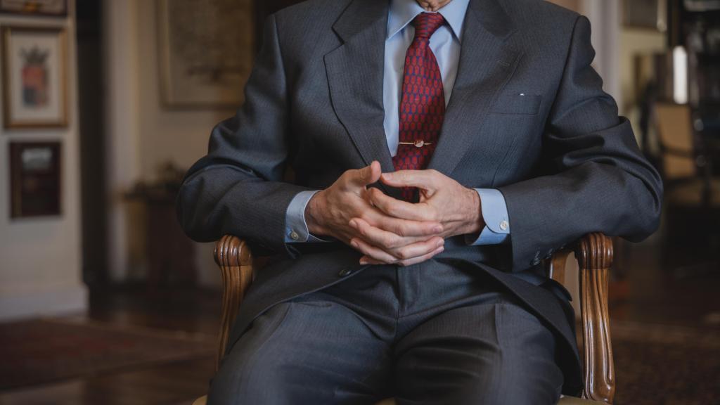 Cristóbal Colón durante la entrevista con EL ESPAÑOL.