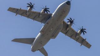 Uno de los A400M de la Base Aérea de Zaragoza.