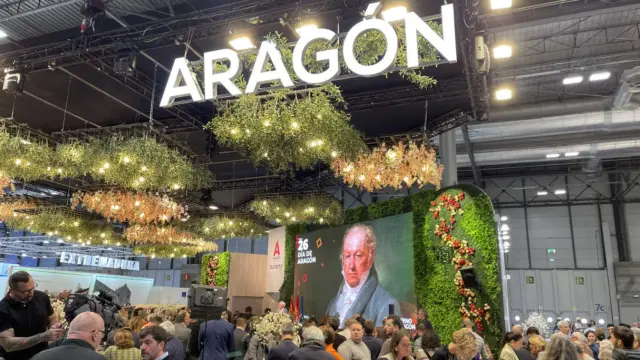 Stand de Aragón en Fitur en una de las últimas ediciones.