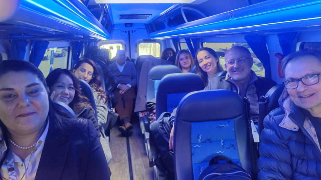 Participantes en el Famtrip a su salida de Madrid con destino a Zamora
