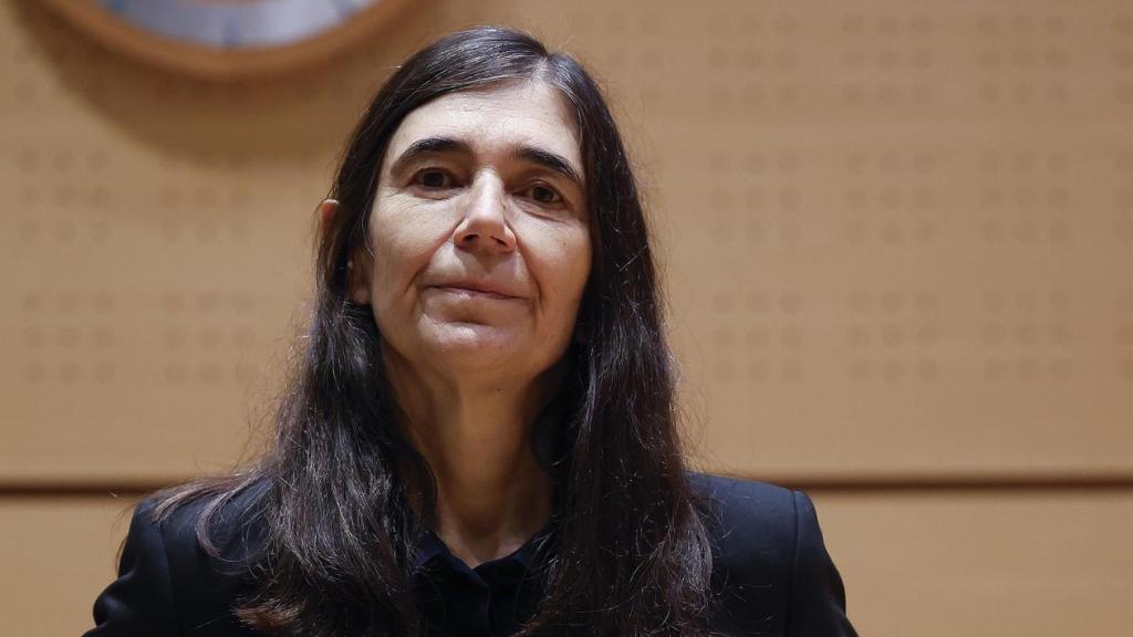 María Blasco, directora del CNIO, durante su comparecencia ante los medios este martes.