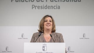 Patricia Franco, este martes en rueda de prensa.