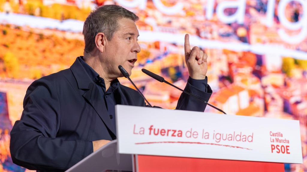 Emiliano García-Page, este domingo en el Congreso Regional del PSOE de Castilla-La Mancha. Foto: Javier Longobardo.