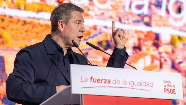 Emiliano García-Page, este domingo en el Congreso Regional del PSOE de Castilla-La Mancha. Foto: Javier Longobardo.
