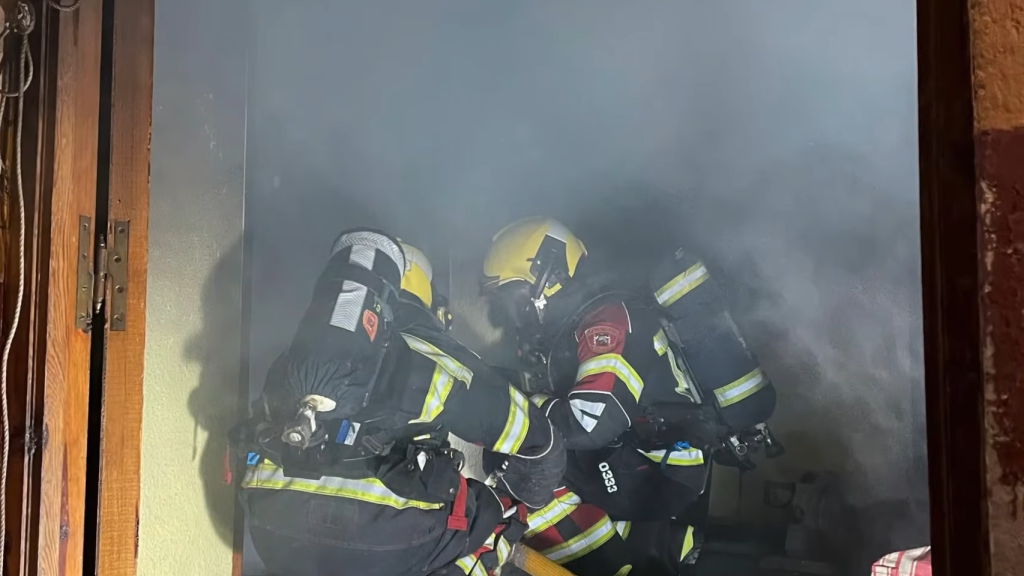 Intervención de los bomberos. Foto: CPEIS Toledo.