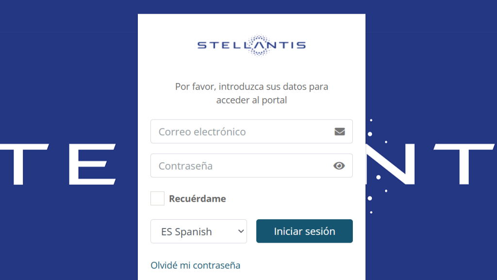 Imagen de la plataforma antes de registrarse.