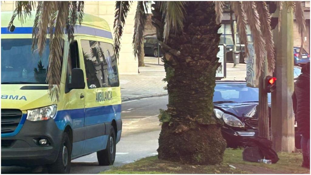 Imagen del suceso ocurrido este martes en A Coruña
