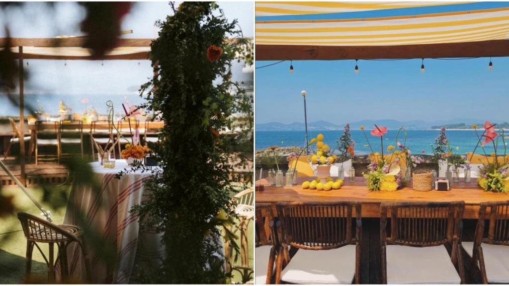 Vista de la Finca Fontaíña, a pie del Atlántico