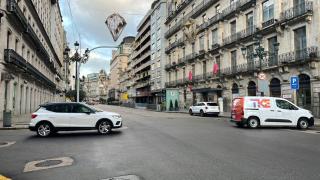 Imagen tomada en García Barbón en la mañana de este martes, 21 de enero.