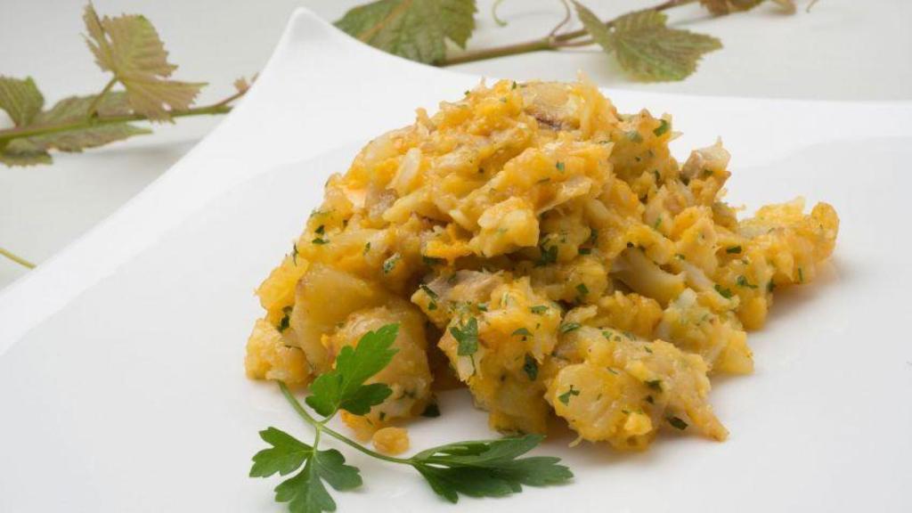 Bacalao ajoarriero aragonés.