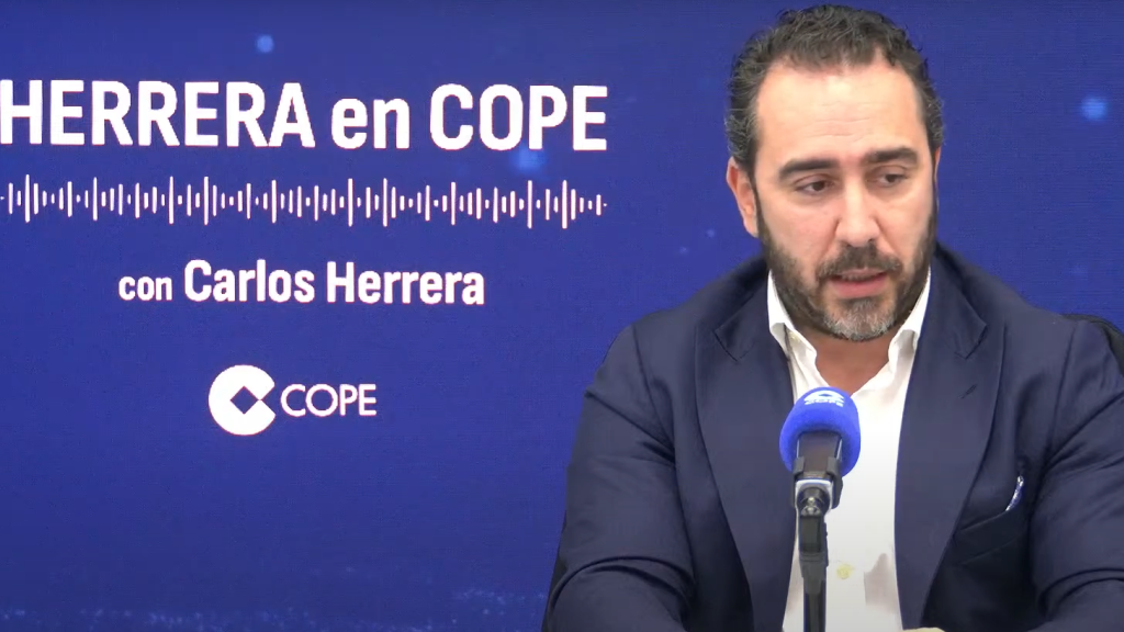El empresario Víctor de Aldama durante su entrevista en 'Cope'.