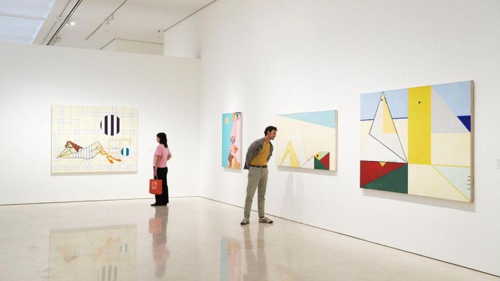 Vista de la exposición 'El eco de Picasso', con obras de Farah Atassi. Foto: Museo Picasso Málaga
