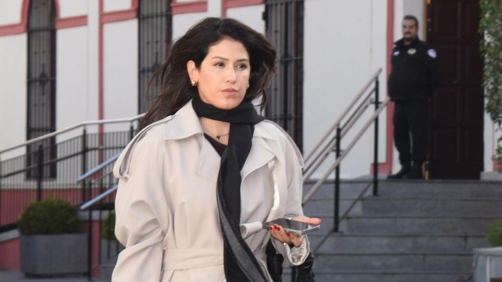 Gabriela Guillén a su llegada a los juzgados de Sevilla, este miércoles, día 22.
