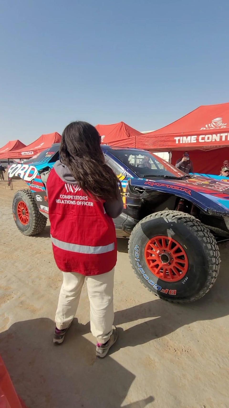 Silvia en competición.