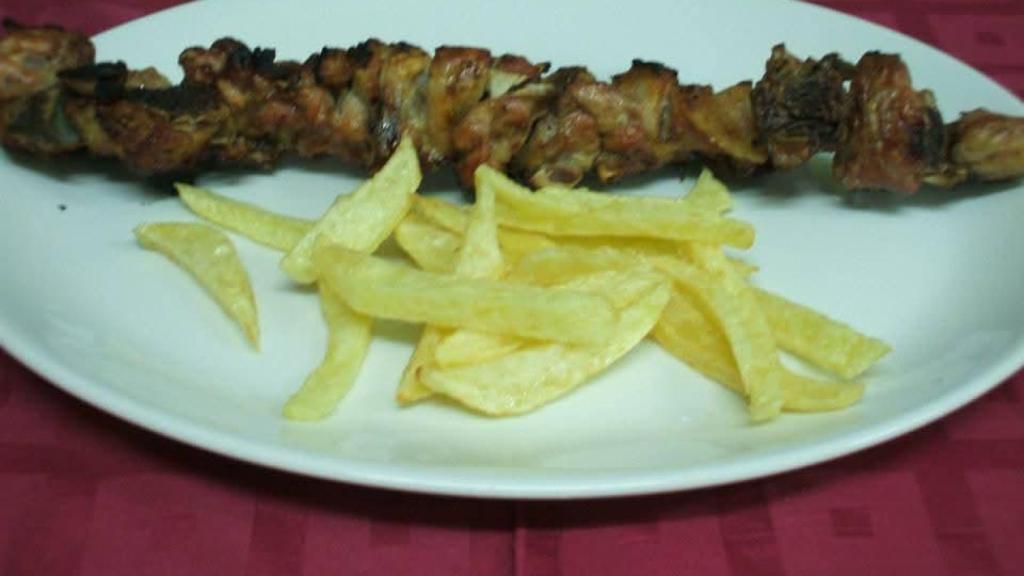 Una de su sabrosa carne a la brasa