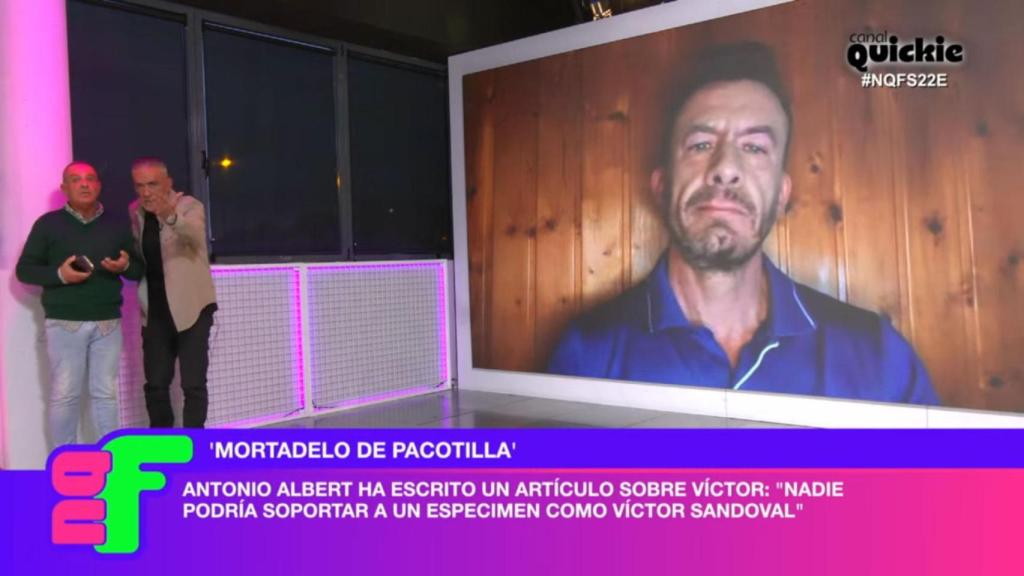 Víctor Sandoval con Antonio Albert en 'Ni que fuéramos Shhh'.