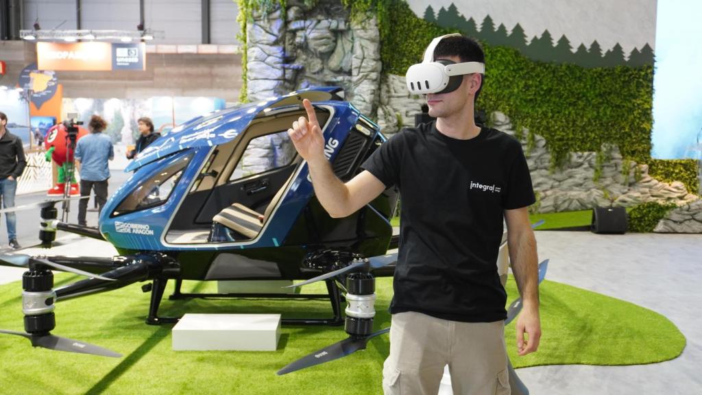 Una de las 'atracciones' del estand de Aragón en Fitur.