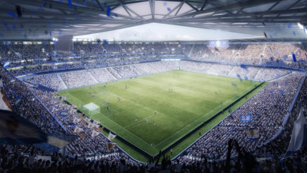 El interior de la Nueva Romareda.