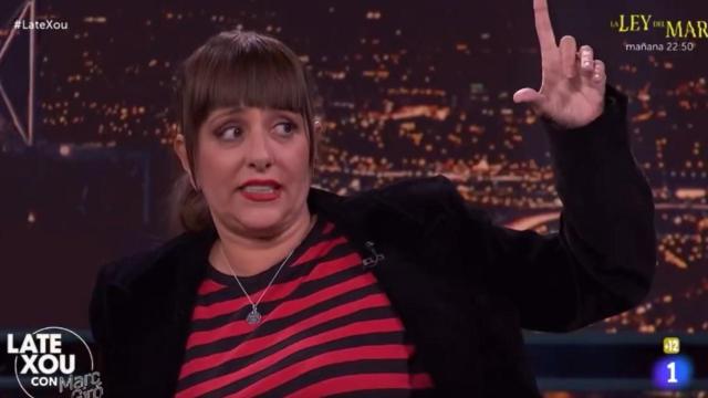 La actriz Yolanda Ramos en el 'Late Xou' de Marc Giró.