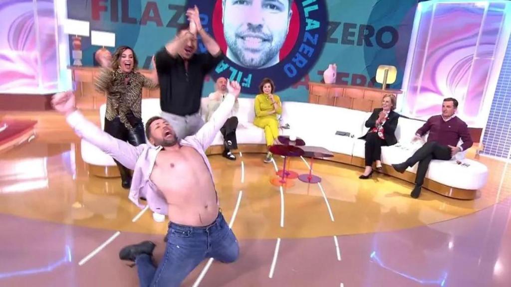 Kike emuló este martes la reacción de Montoya al descubrir la infidelidad de Anita en 'La isla de las tentaciones'.