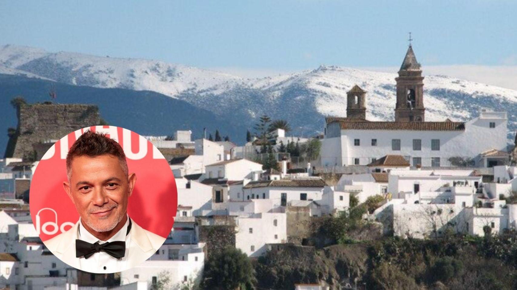 Alejandro Sanz y un pueblo andaluz.