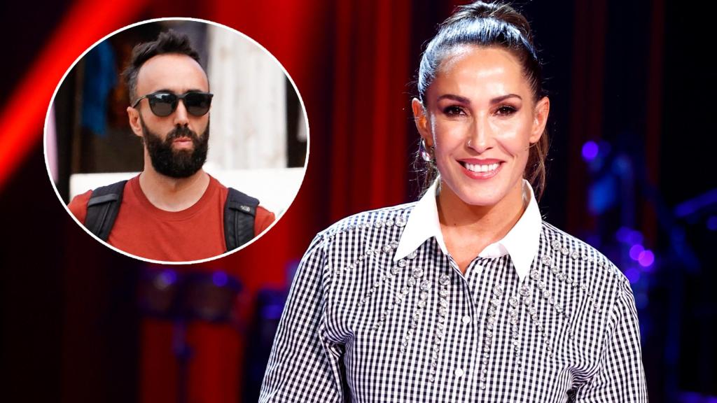 Malú junto a su pareja, Ángel Fernández, en un fotomontaje de EL ESPAÑOL.