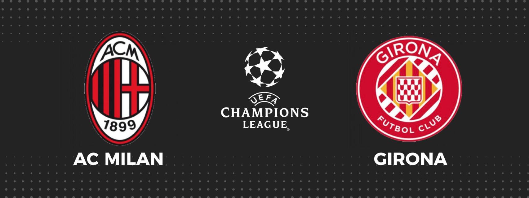 Milan - Girona, fútbol Champions League en directo
