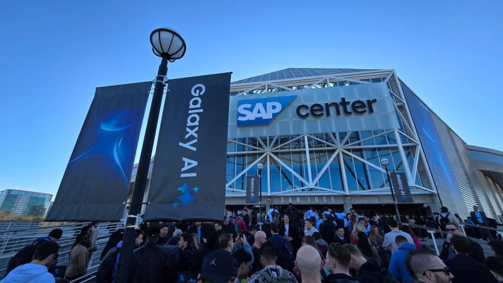 El SAP Center, lugar del evento Galaxy Unpacked 2025 de Samsung