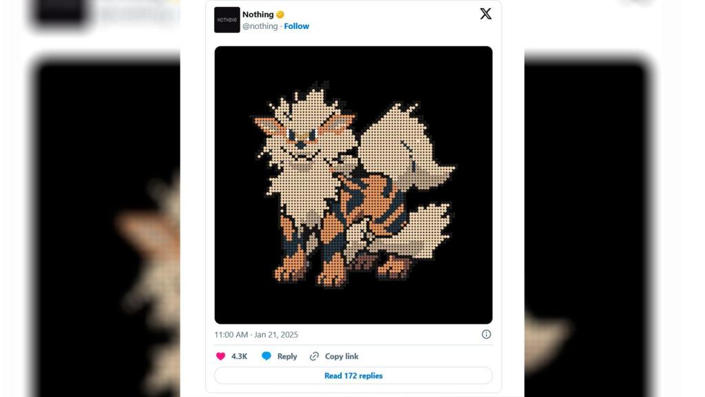 El nuevo Pokémon usado por Nothing