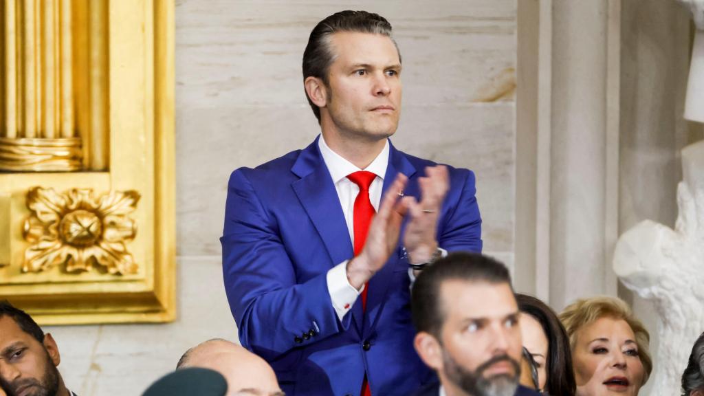 Pete Hegseth, futuro secretario de Defensa de Donald Trump, en la investidura del nuevo presidente de EEUU.
