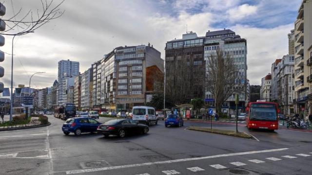 Linares Rivas y plaza de Ourense, donde se plantea un nuevo intercambiador de transporte.
